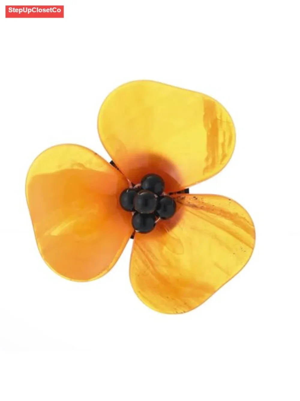 Large Flower Brooch Acrylic Acetate Statement Pin for Blazer Dress Scarf